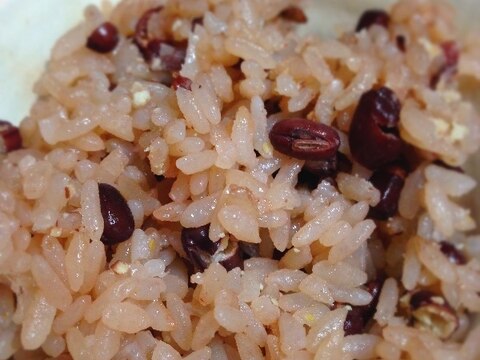 お米で、もっちりお赤飯！